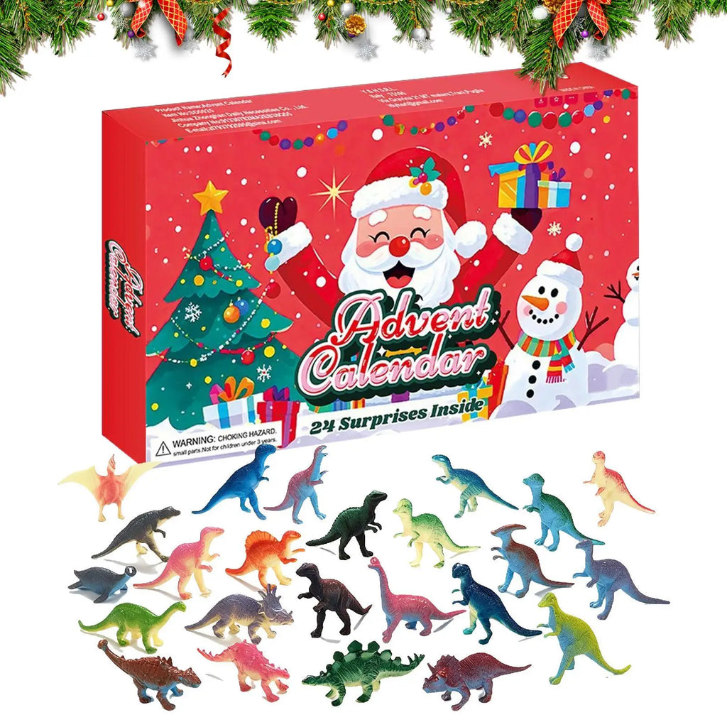 Christmas Countdown Calendar Collectible Animal Keepsake 24-Day Qme