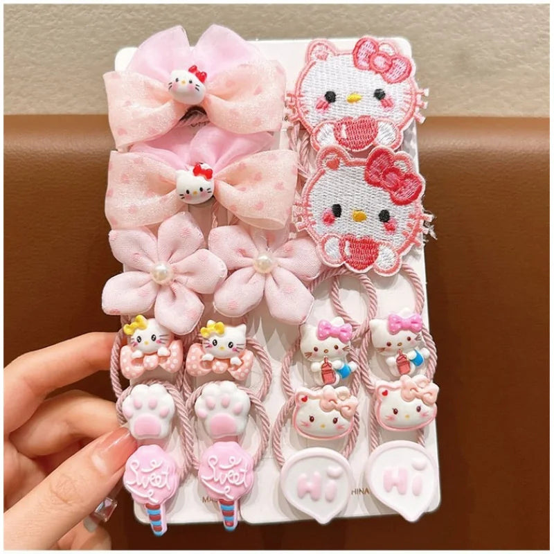 Hello Kitty Kuromi Hair Accessories: Gentle on Hair, Great Elasticity, Rubber Bands, Student Hair Ties, Hair Bands Qme