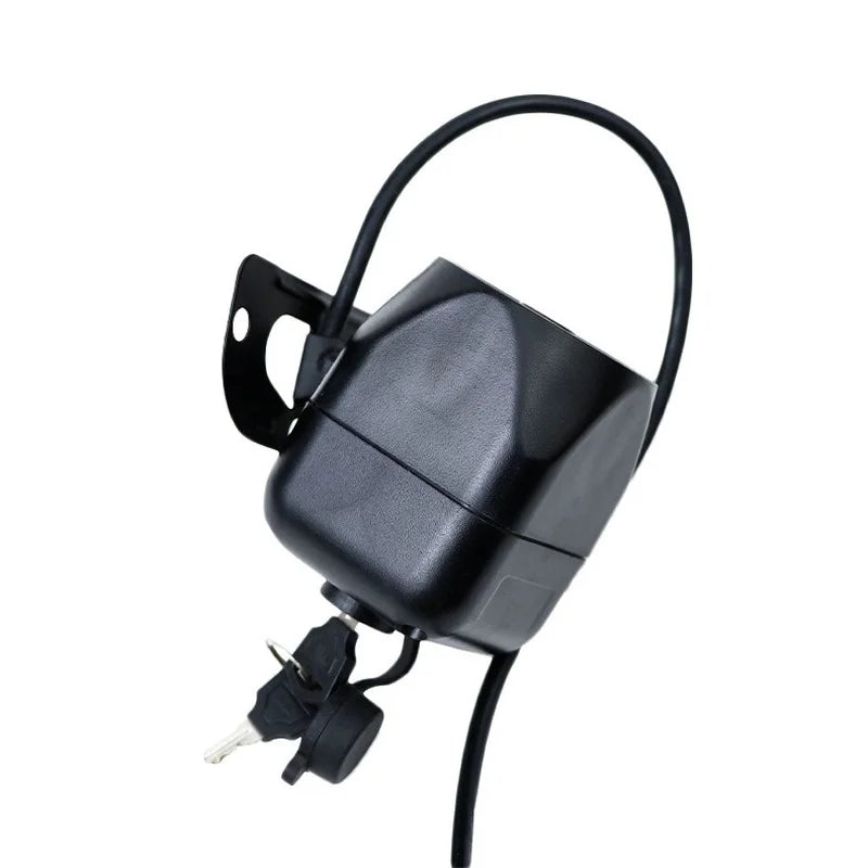‌12V 105dB Wired Alarm Siren - 15W High-Volume Horn for Home Security, Anti-Shear Design, 4-Wire Built-in Battery Alarm System‌ Qme