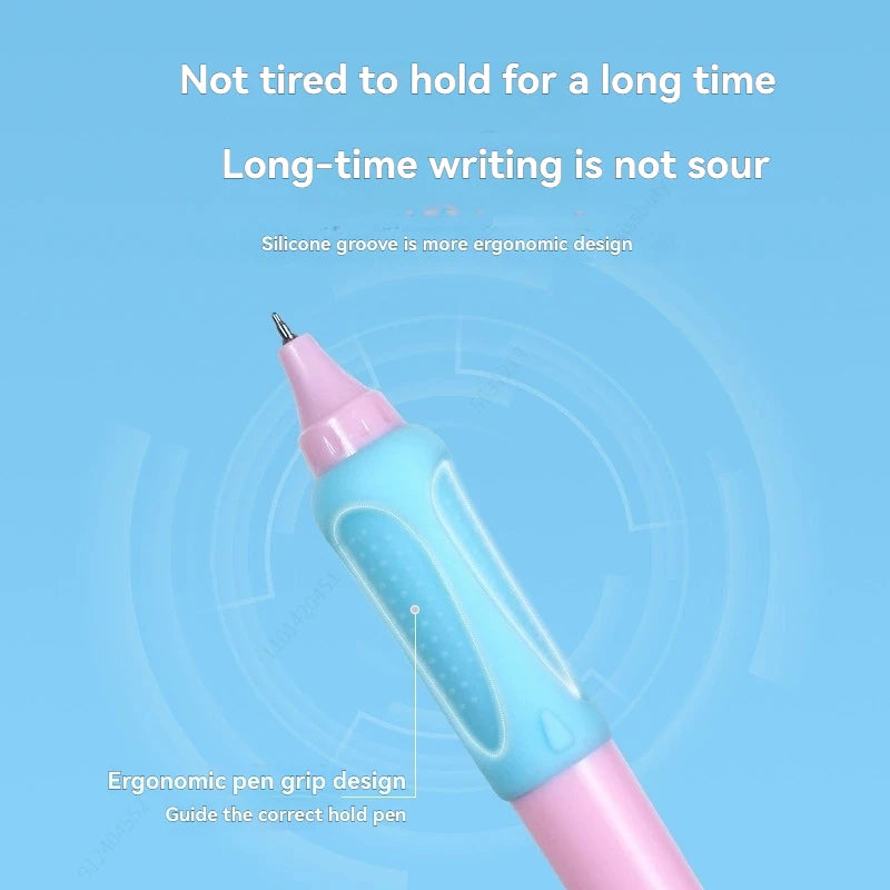 3Pcs/Set Erasable Gel Pens Kawaii 0.5mm Blue/Black Ink Quick Drying ST Tip Proper Pen for Student Stationery Supplies Qme