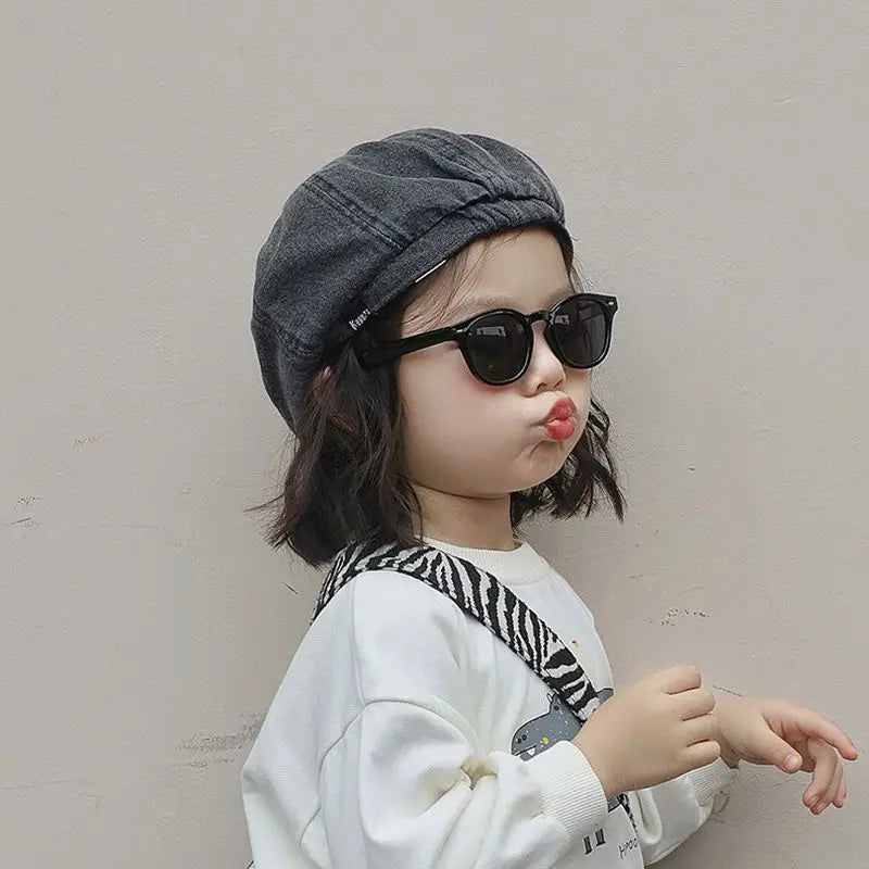 Kids Forward Cap Spring Autumn Baby Toddler Newsboy Hat Soft Cotton Qme