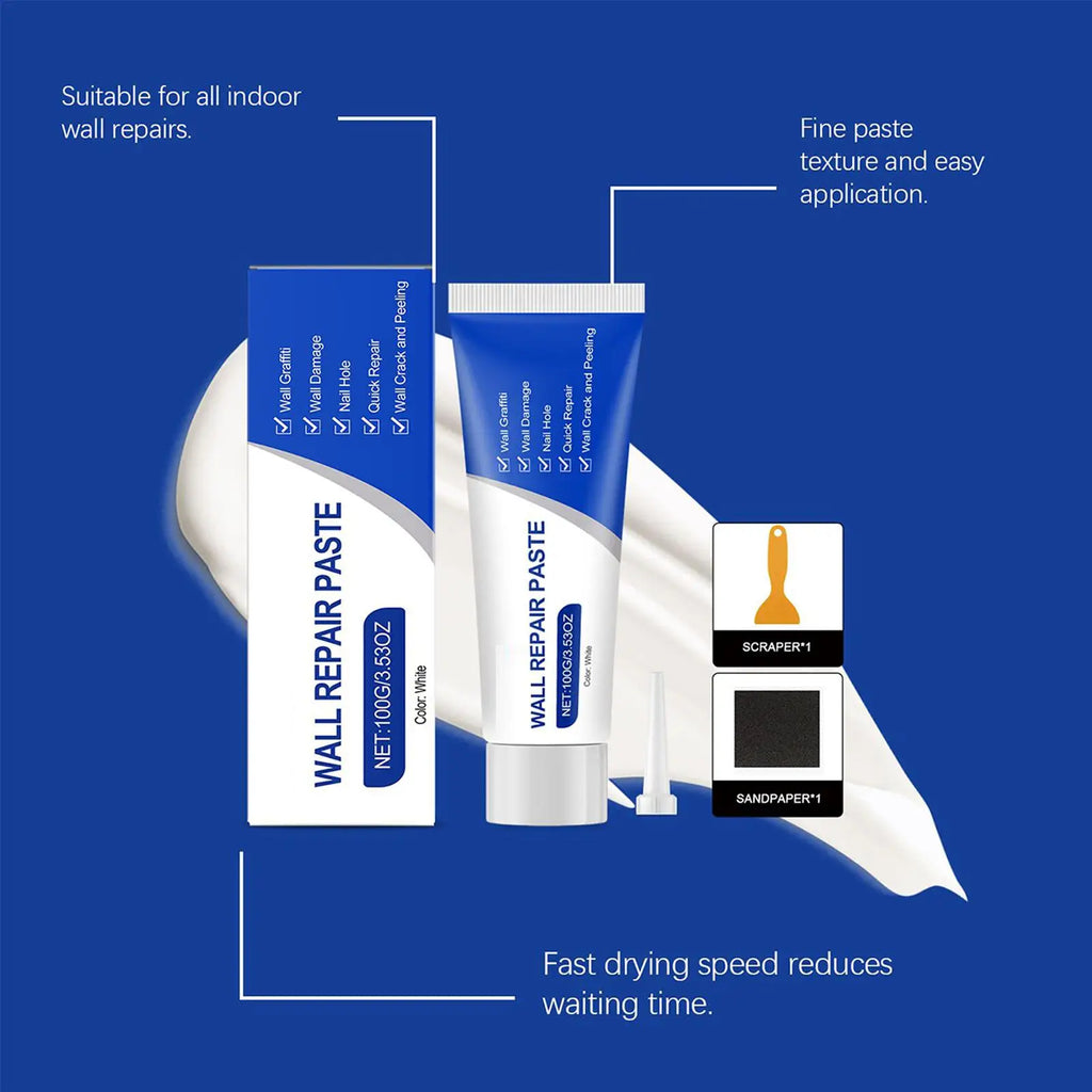 new Wall Repair Kit Putty Paste Mending Agent Wall Hole Repair Kit For Ceiling Door Fixing Mending Home Apartment Dormitory Wall Qme