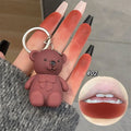 Matte Velvet Lipglaze Waterproof Long Lasting Cute Bear Lipglosses Silky Smooth Liquid Lipstick Makeup Sexy Women Lip Balm Gift Qme 02