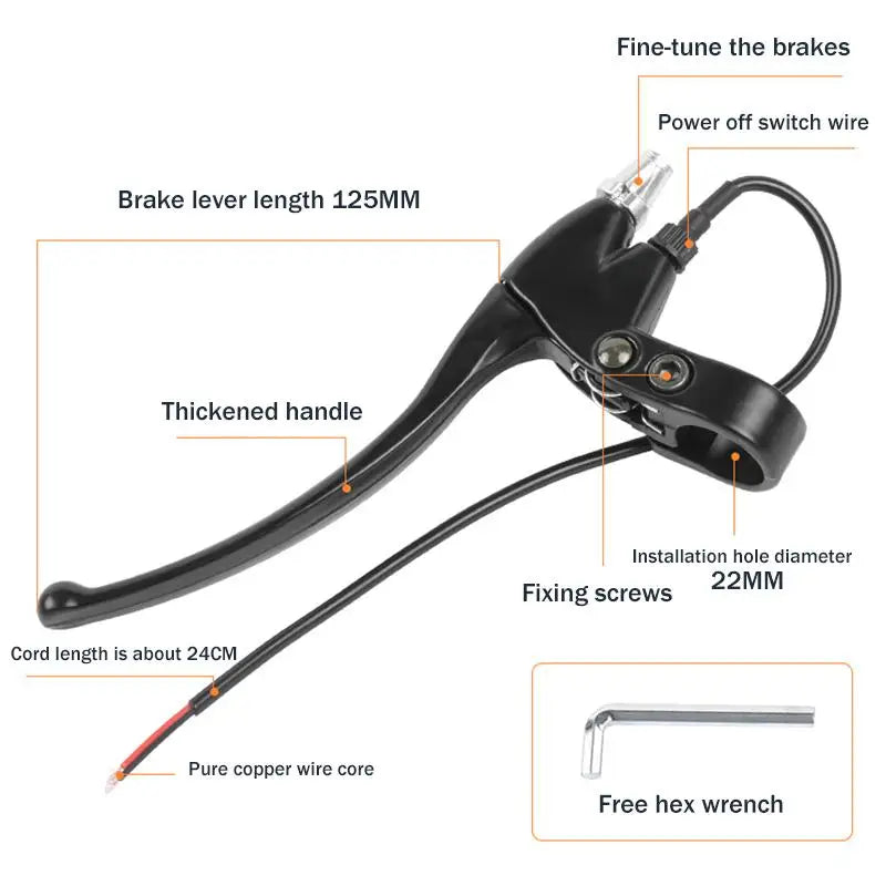 Ultralight Bicycle BMX Brake Handle Electric Bike Cycling Levers V Qme