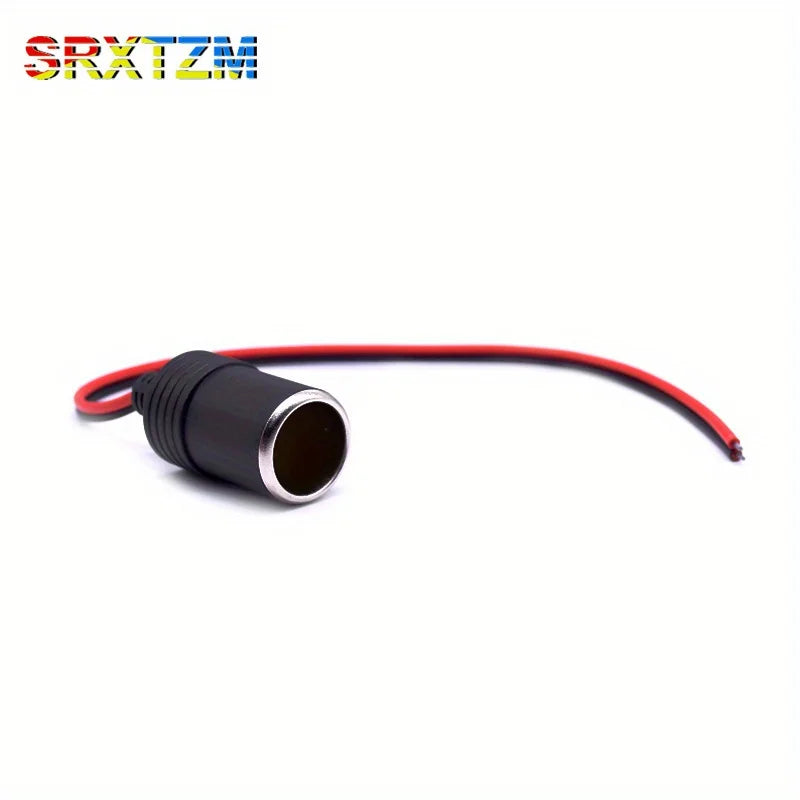 12v 18A Max.120W Female Car Cigarette Lighter Charger cable Female Socket Plug Connector Adapter Universal 1pcs Qme 1pc