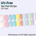 Baking-free 22Tips Nail Stickers Summer Strawberry Polish Sticker Qme BSA-0272