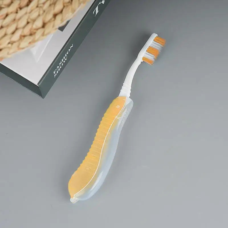 Compact Folding Toothbrush Foldable Design Travel Pocket Suitable Qme B