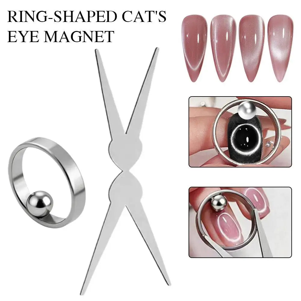 Cat Eye Nail Magnet Nails French Tool Effect Perfect DIY Salon Qme
