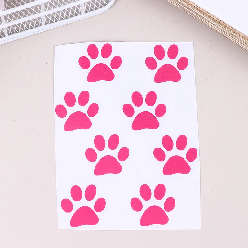 DIY Cute Cat Paw Bike E-bike Frame Reflective Stickers Bicycle Body Qme A3
