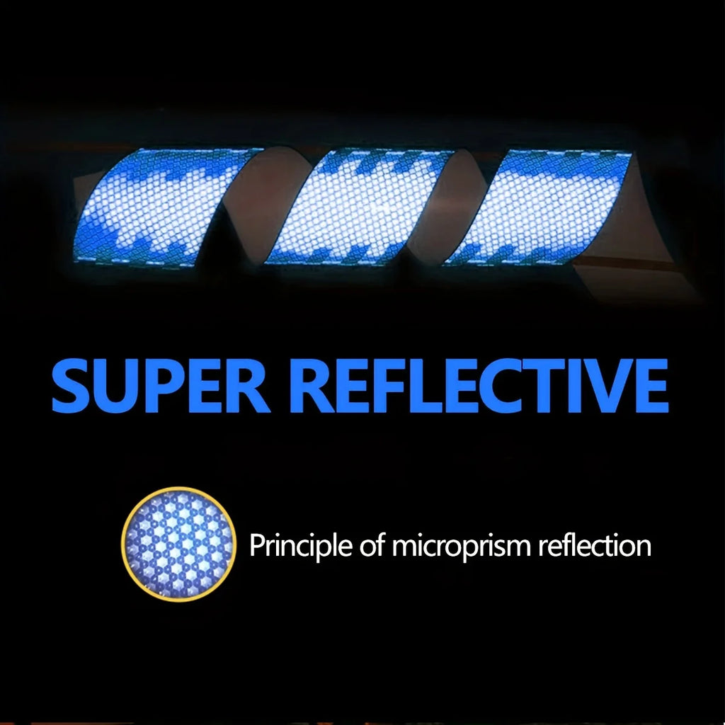 European Standard DOT blue reflective tape, warning safety stickers, floor installation, waterproof, adhesive, for truck, road Qme