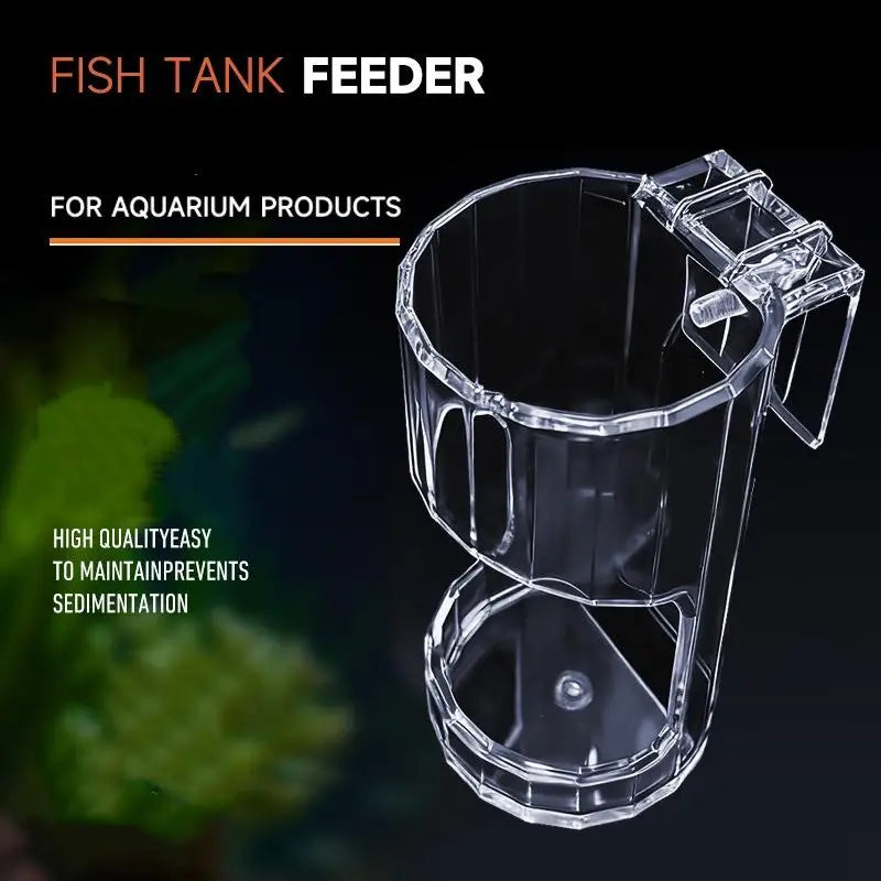Automatic Food Dispenser Fish Tank Aquarium Feeding Tool Accessories Qme