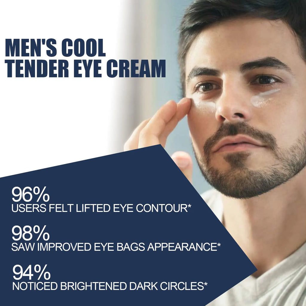 2Pcs Men's Retinol Eye Cream Moisturizing Anti-Aging Remove Dark Circle Anti-Puffiness Fade Wrinkles Hydrating Firming Eye Care Qme