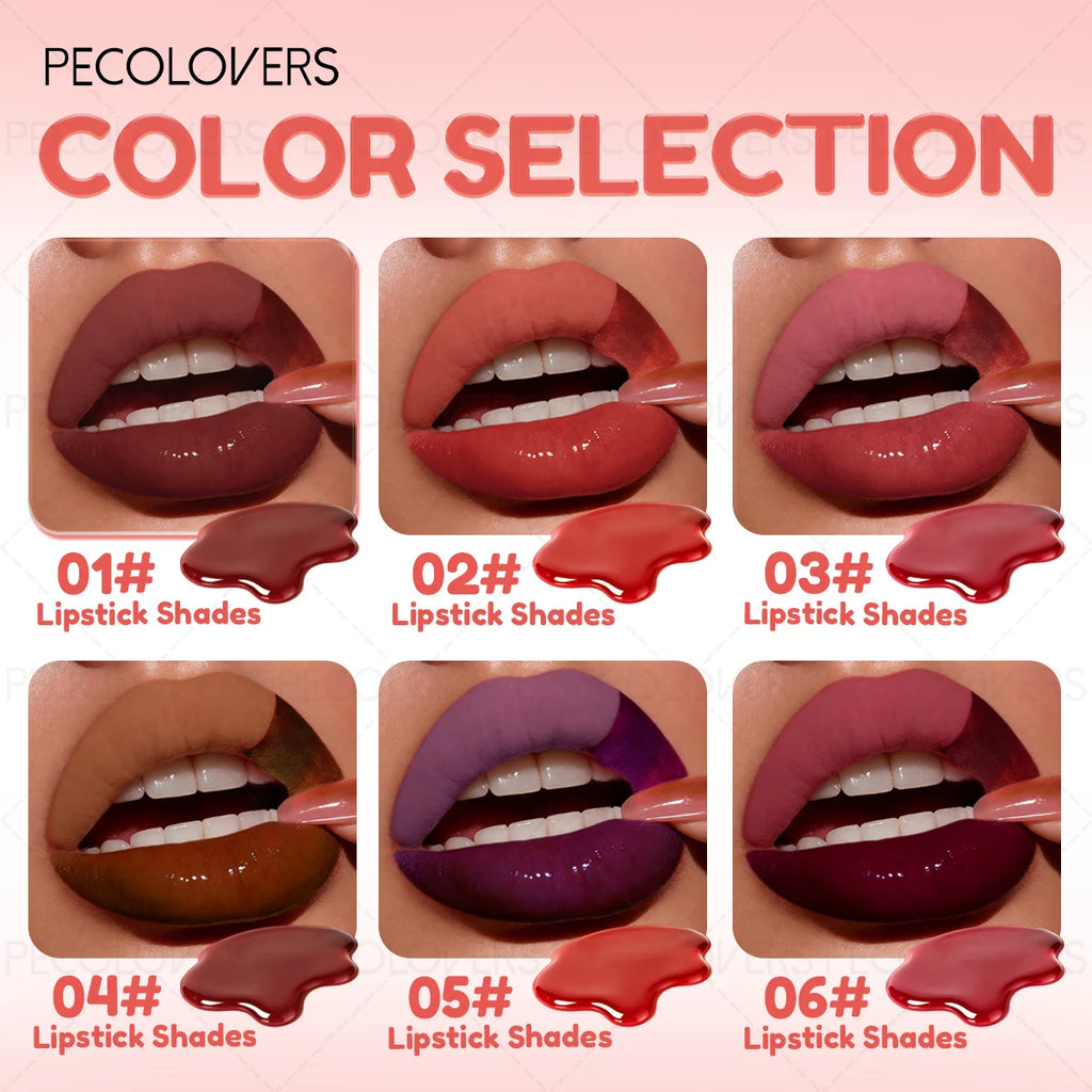 Tearable Lip Gloss Long-lasting Lipstick Waterproof Non Stick Cup Qme