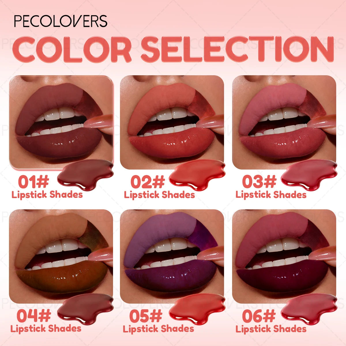Tearable Lip Gloss Long-lasting Lipstick Waterproof Non Stick Cup Qme