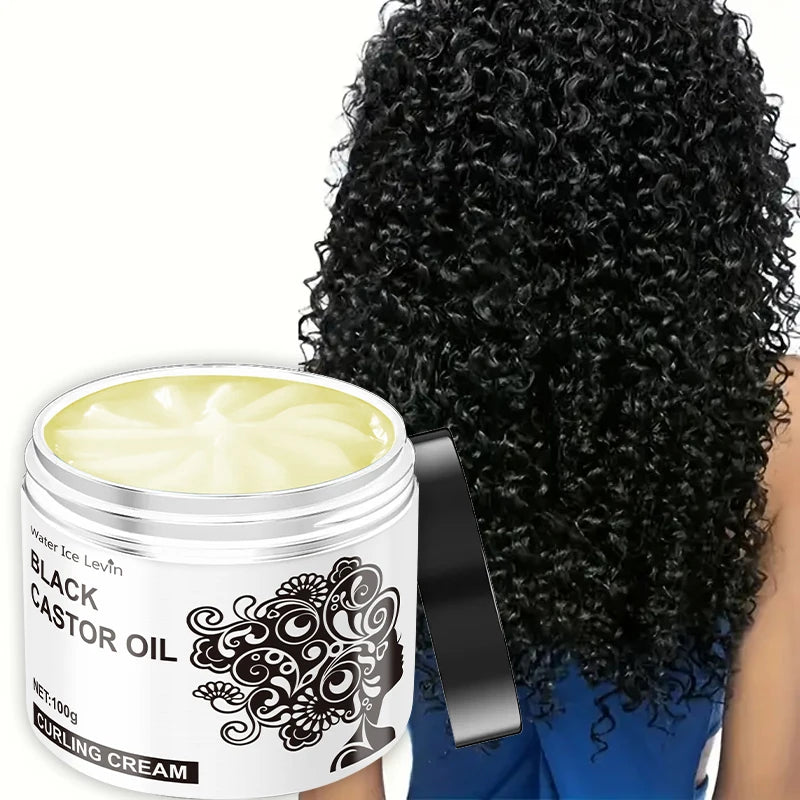 Curly Hair Elasticity Cream, Neutral Hair Gel, Moisturizing Curly Hair Formula, Nourishes and Moisturizes Hair, Provides Elasticity and a Fluffy Feel, 1 Bottle Qme
