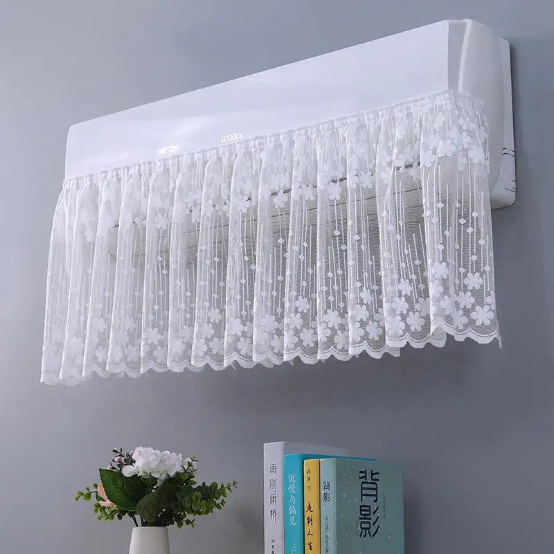Lace Embroidery Flower Bedroom Curtain Windproof Dustproof Anti-UV Qme