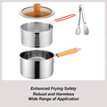 Frying Pot Basket Lid Cooking Deep Fryer Cookware Oil Strainer Qme China Mainland