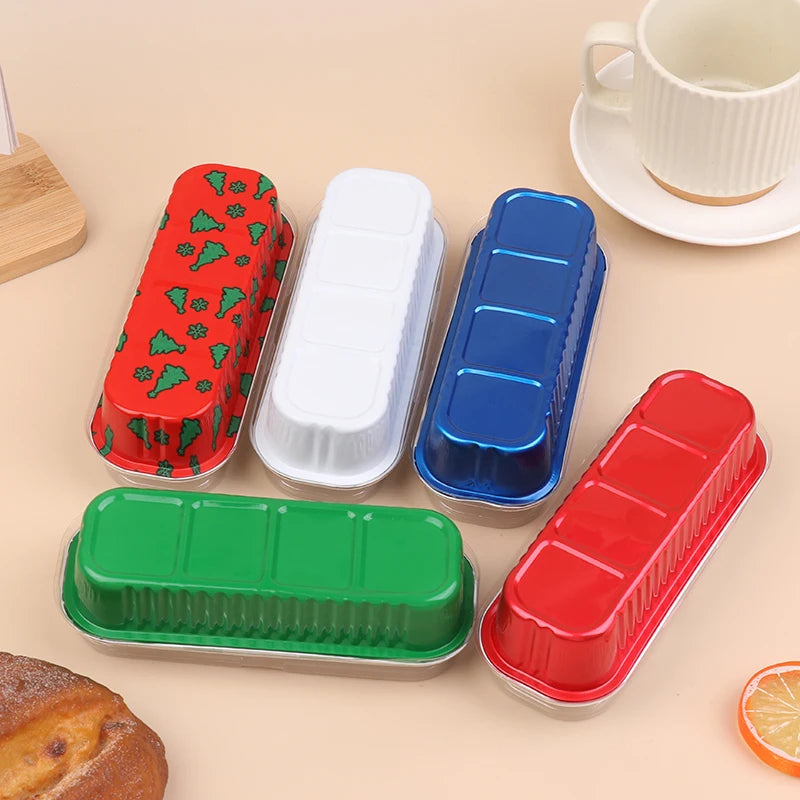 Mini Loaf Baking Pans Lids Rectangle Aluminum Foil Box Cake Pan Qme