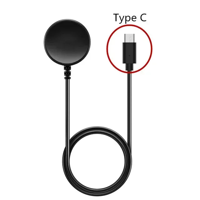 Magnetic Charger for Samsung Galaxy Watch 7 Ultra FE 6 5 Pro Fast Charging USB C For Samsung Watch 4 3 2 1 Universal Charging Qme Type-C Charging