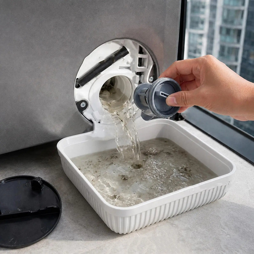 Washing Machine Drain Tray Front-mounted Universal Heavy Duty Guide Washing Machine Funnel for Washer Water Drip Replacement Qme