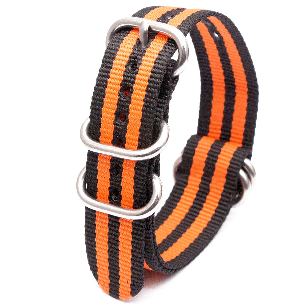 Durable Nylon Watch Strap Army Sport Style Watch Band 18/20/22/24MM 41 Colors Replacement Watch Accessories Qme