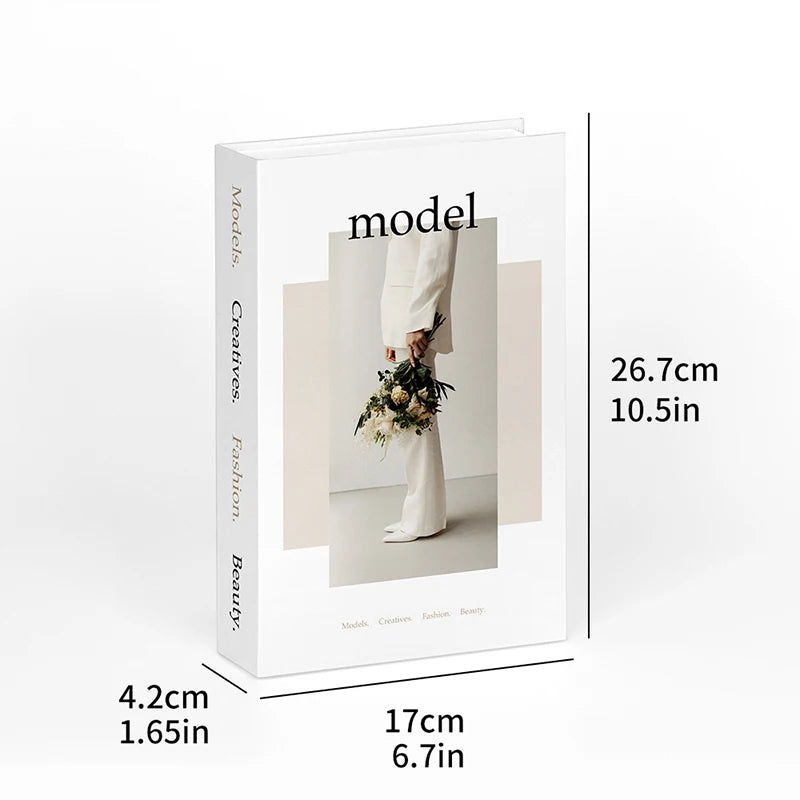 Fashion Fake Books Decoration Luxury Decorative Book Living Room Qme