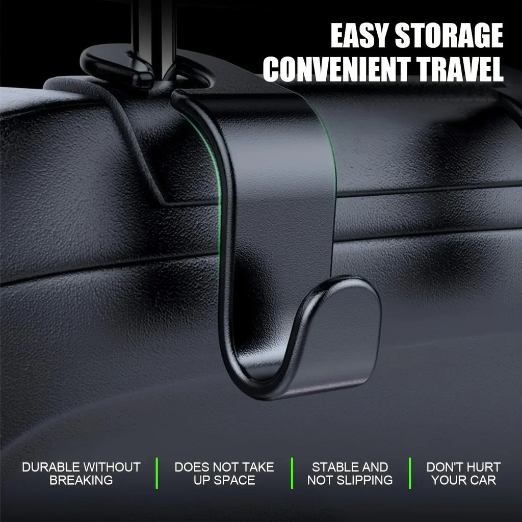 Car headrest hook, auxiliary hook, car seat headrest hook, hook storage bag universal handbag coat suitable for universal car Qme