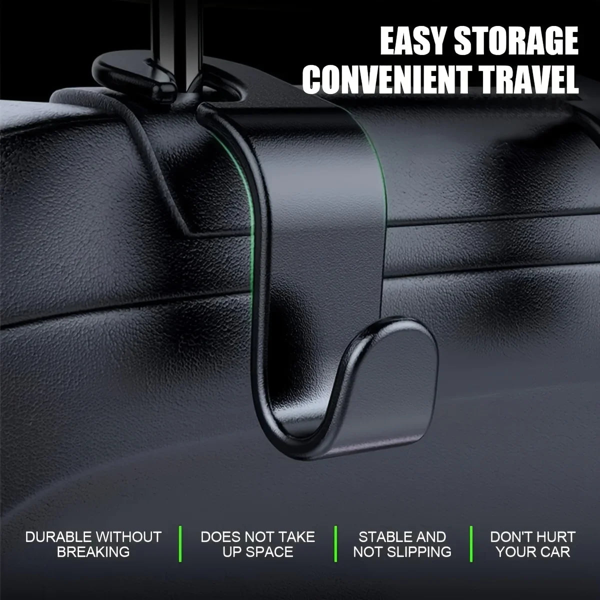 Car headrest hook, auxiliary hook, car seat headrest hook, hook storage bag universal handbag coat suitable for universal car Qme