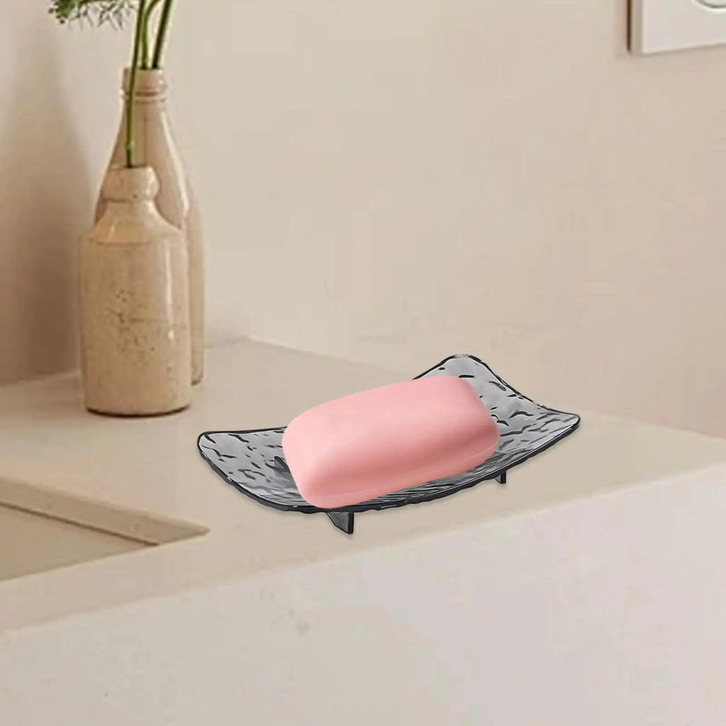 1pc Bathroom Soap Dishes Strong Load-Bearing Soap Holder Soap Dishes Long-Lasting Non-Slip Base Soap Saver Soap Tray For Family Qme