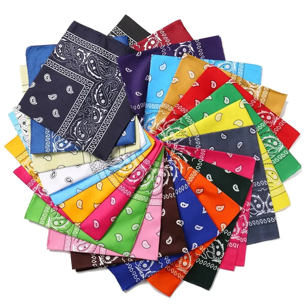 1PC Unisex Fashion Printed Square Scarf Cycling Bandana Fishing Sun Protection Neck Cover Scarves Handkerchief Outdoor Headwear Qme