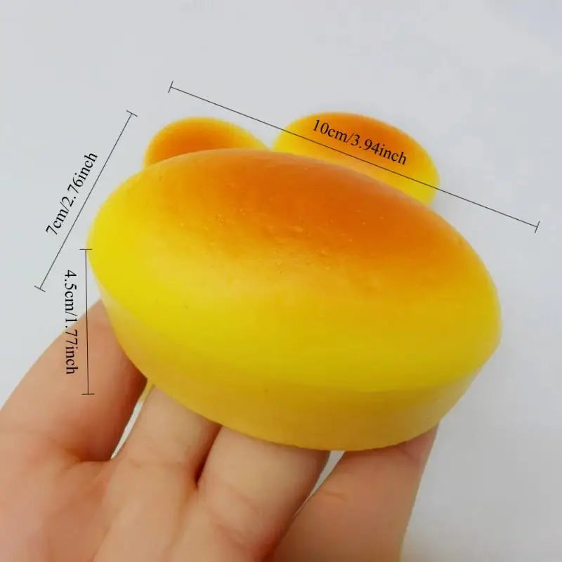 Simulated Cheesecake Soft Squeeze Fidget Toy Slow Rising Elastic Qme