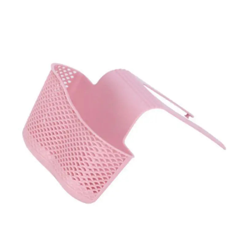 Sink Bag Soap Sponge Shelf Faucet Holder Bathroom Draining Hanging Qme S Pink