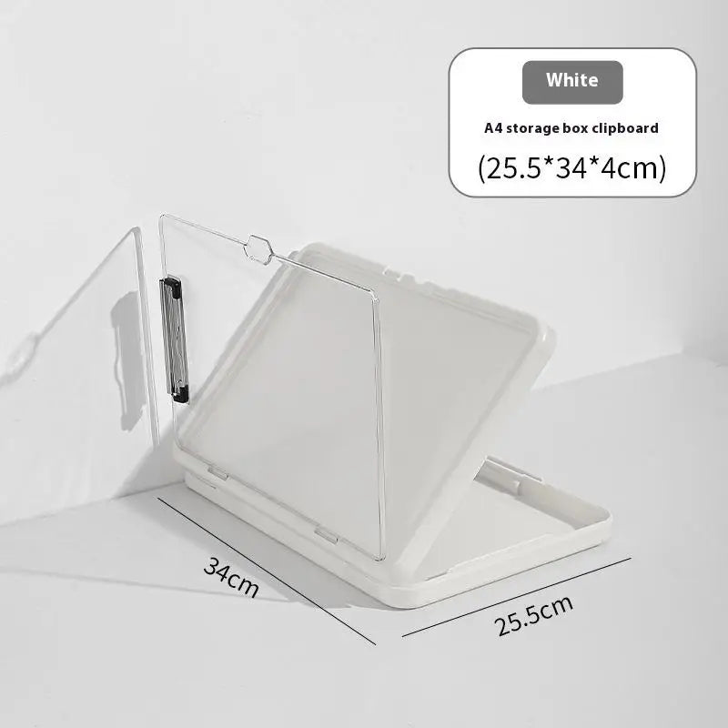 Multi Functional A4 Folder Large Capacity Korean Integrated Document Qme White