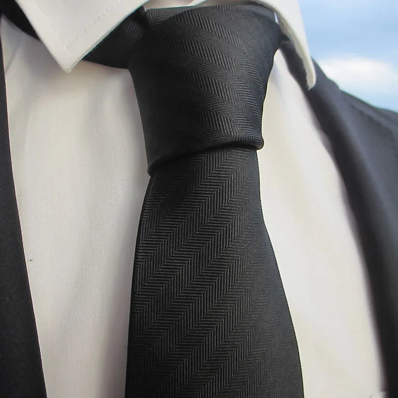 Silk Men Tie Sliver Plaid Solid Grey Wide Luxury Wedding Prom Qme RT2