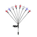 Solar-powered Independence Day String Lights Home Patio Garden Lawn Decorative Lights Holiday Party DIY Decor Props Qme B