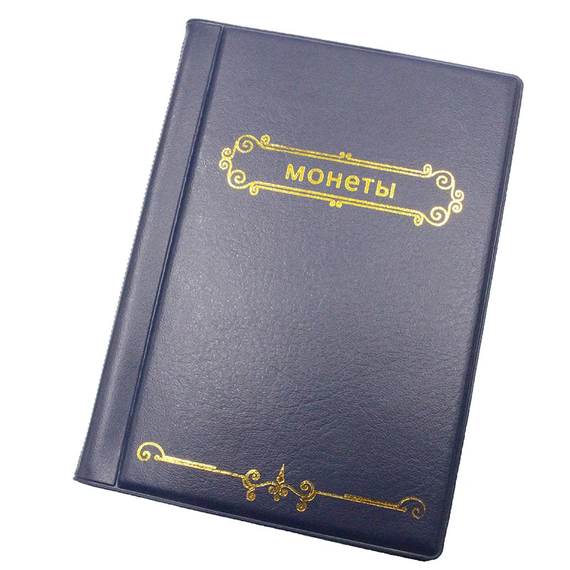 Album Coin Holders Collection Book Scrapbook Double Row Russia120 Qme Blue