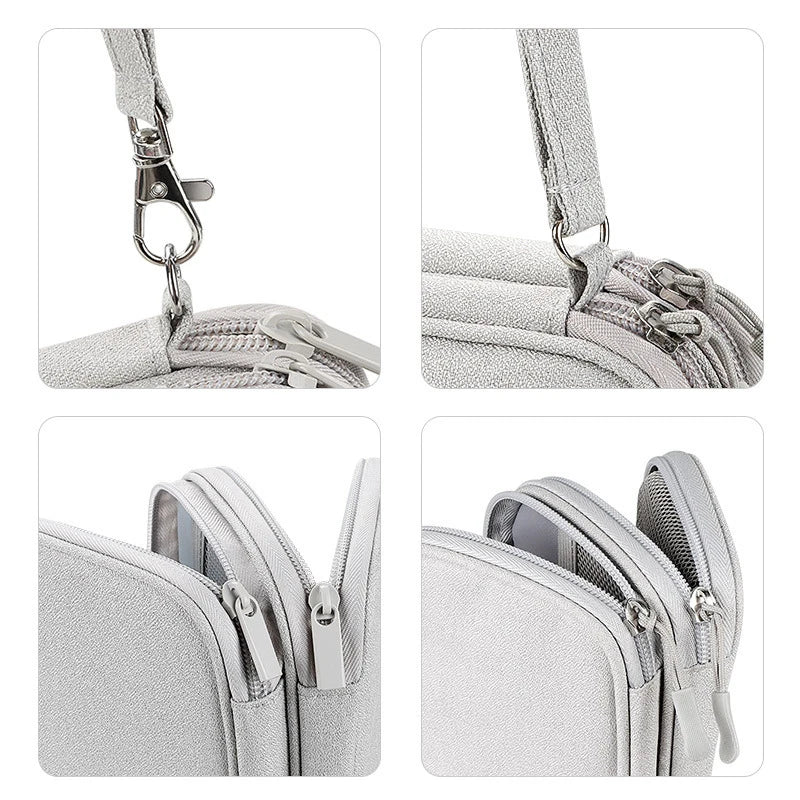 Portable Travel Digital Product Storage Bag Organizer Multi-layer Headset Cable Handbag Charging Treasure USB Data Cable Bag Qme