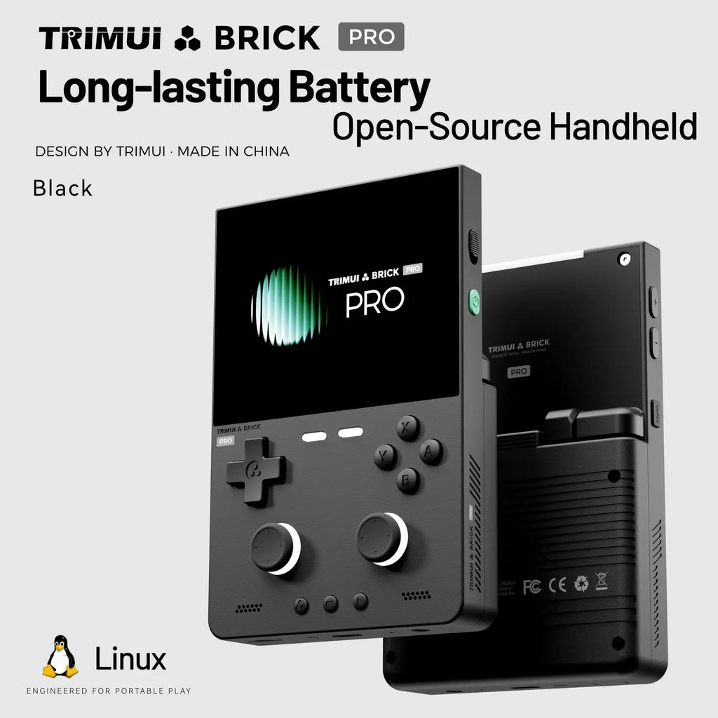 For TRIMUI Brick Pro Open-Source Handheld Console Ambient Lighting Retro Handheld Game Console for Outdoor Travel Daily Commute Qme