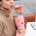 Leaf Stickers 500 Maple Journaling Decal Roll Water Bottle Scrapbook Qme China Mainland