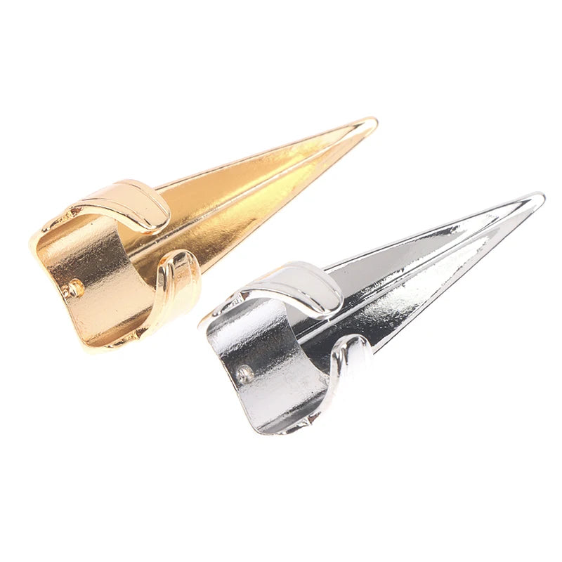 Metal Parting Tool Finger Tip Ring Hair Sectioning Braiding Comb Qme