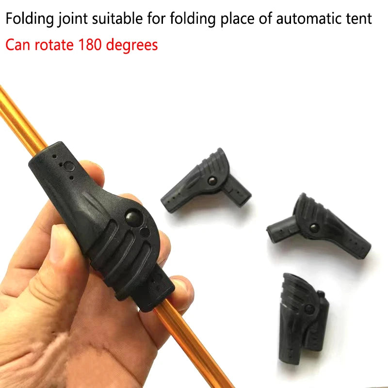 Portable Tent Support Rod Automatic Folding Joint Components DIY Qme