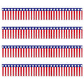 Red White Blue Hanging Background Banner Garland Party Table Skirt Decoration Independence Day Fringe Hanging Decor Supplies Qme A One Size