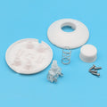 317 Round Foot Pedal Switch 3 Colors Black White Transparent Inline Qme ... white