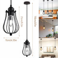 Vintage Concrete Pendant Light Fixture America Retro Hanging Lamps Bar Shop Restaurant Indoor Cement Kitchen Decoration Loft Qme black