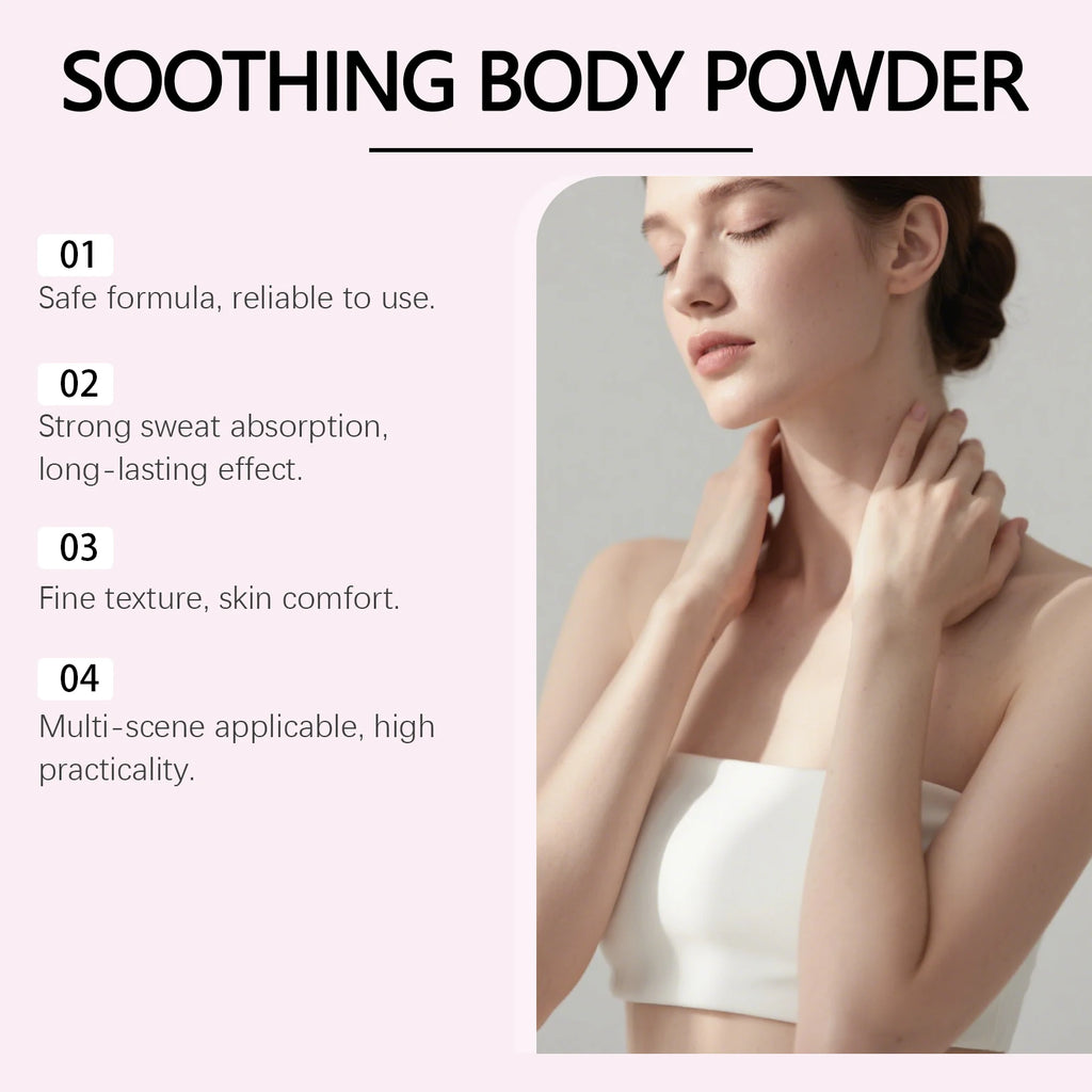 Comfort Powder All Over Body Powder Sweat Wicking Odor Resistant Chafing Prevention Talc-Free Dry Comfort for Women & Men Qme