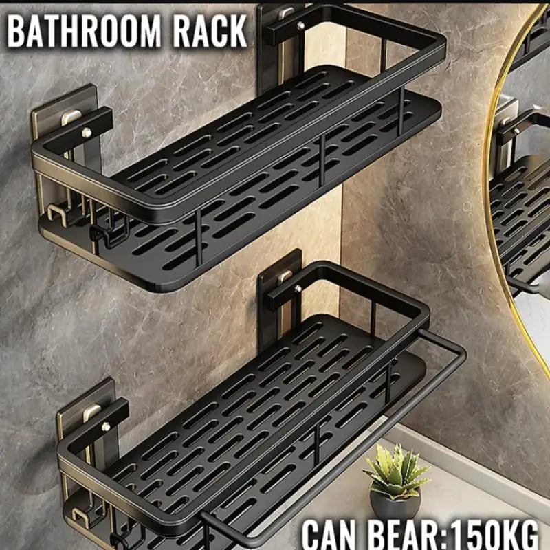 Corner Shelf Wall Soap Holder Bathroom Organizer Rack Punch-free Qme