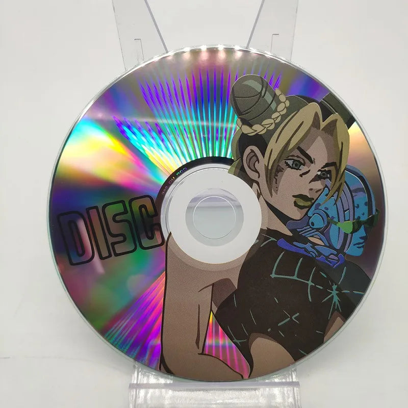 Role Disc Cosplay Anime Jojo's Bizarre Adventure Kujo Jotaro Platinum Star Memory CD Accessory Retro Toy Halloween Decoration Qme D CN