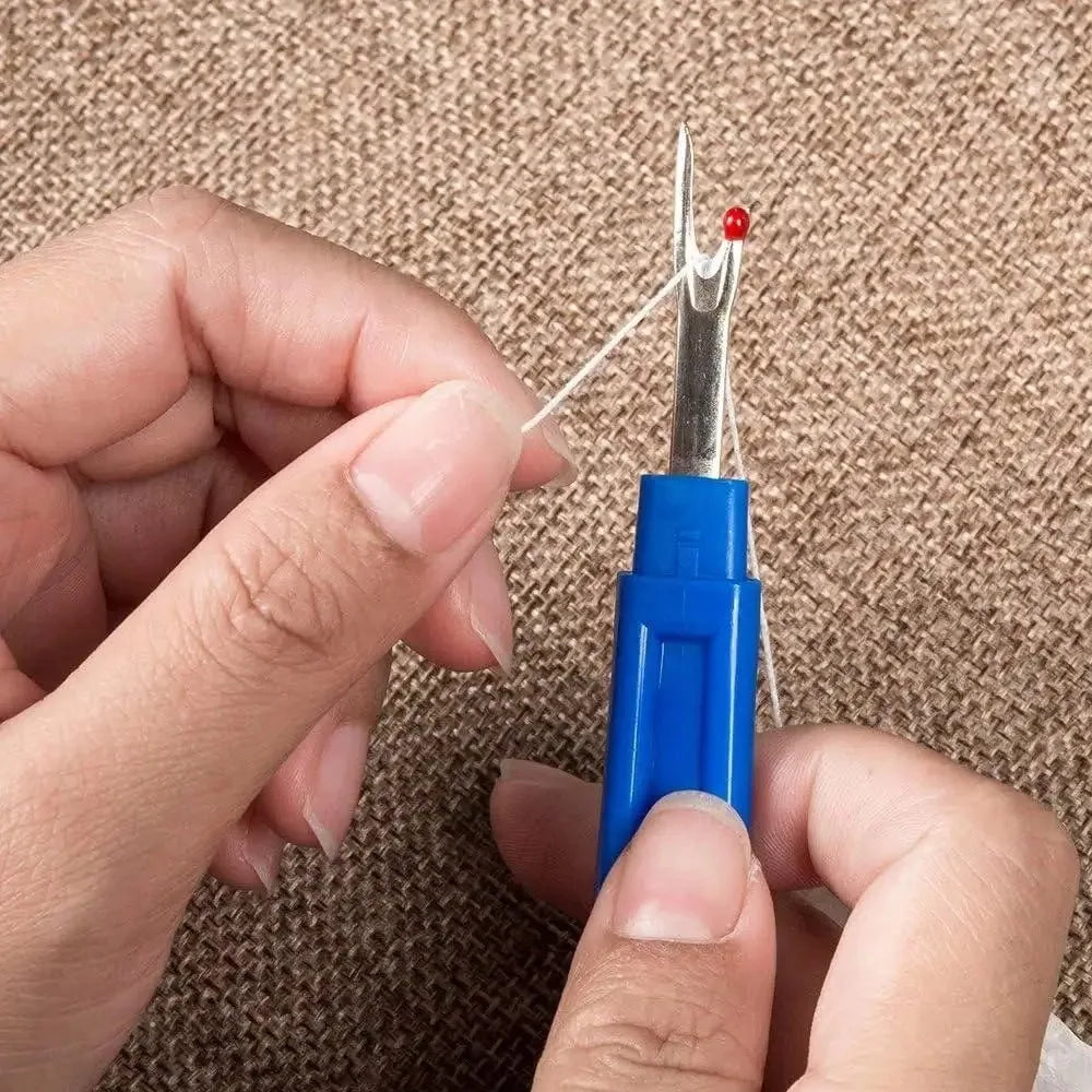 5PCS Sewing Seam Ripper Kit Sewing Accessories Blue Plastic Handle Sharp Seam Stitch Ripper for Hand Embroidery Thread Removal Qme