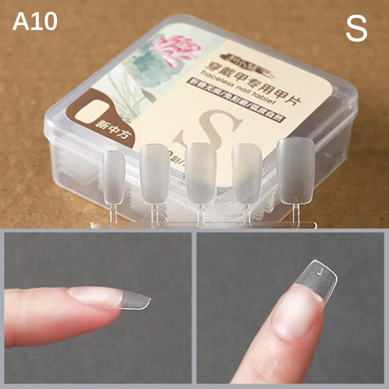 Box False Nails Press Coffin Artificial Clear Fake Nail Tips Qme A10