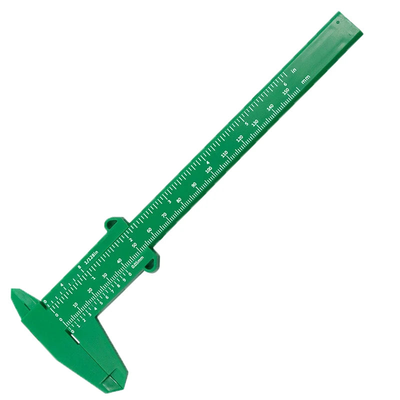 Portable Plastic Eyebrow Measuring Vernier Caliper Tattoo Ruler Qme Green China Mainland